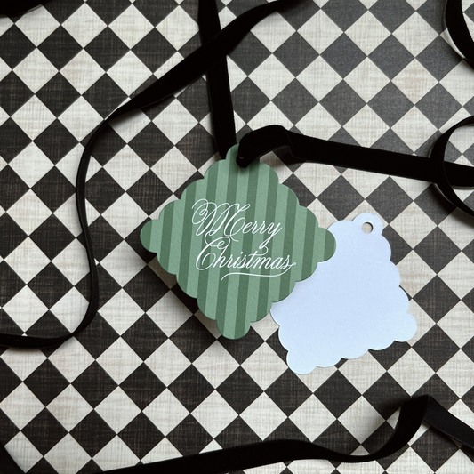 Scalloped Christmas Gift Tag