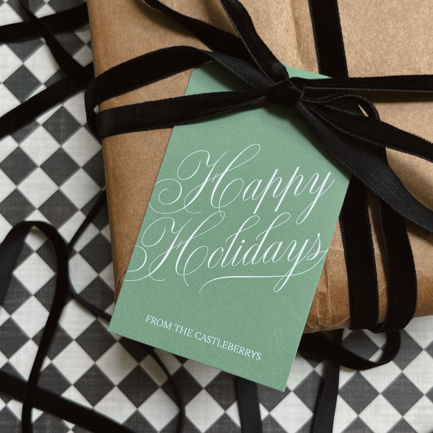Happy Holidays Gift Tag