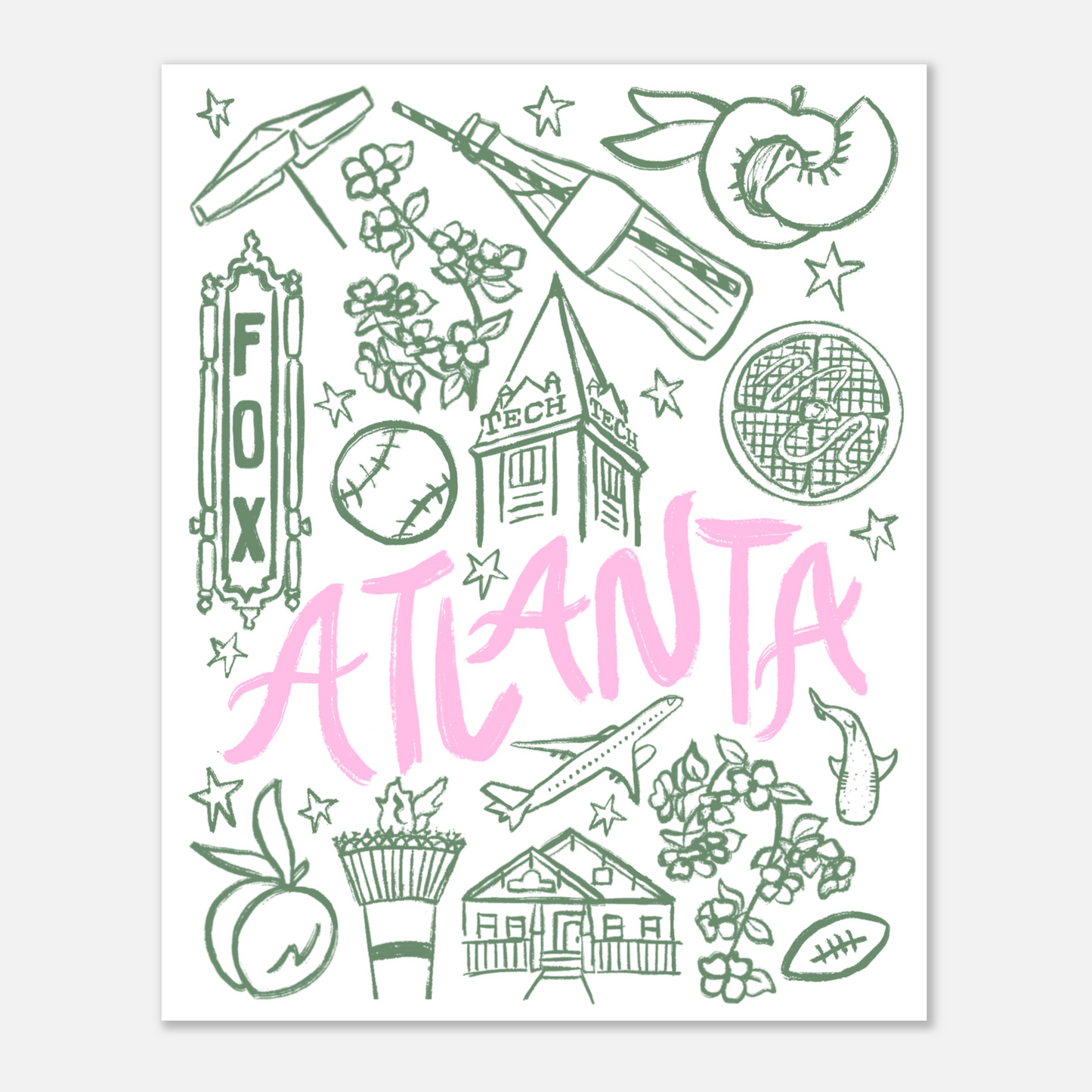 Iconic Atlanta Print