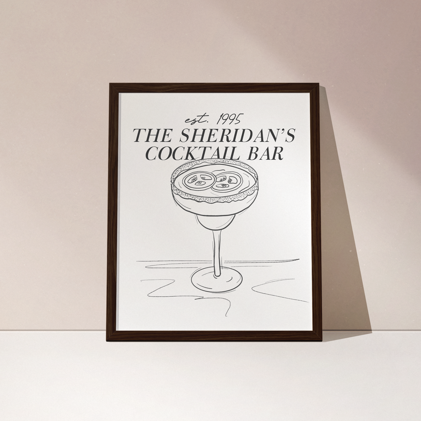 Custom Bar Cart Print