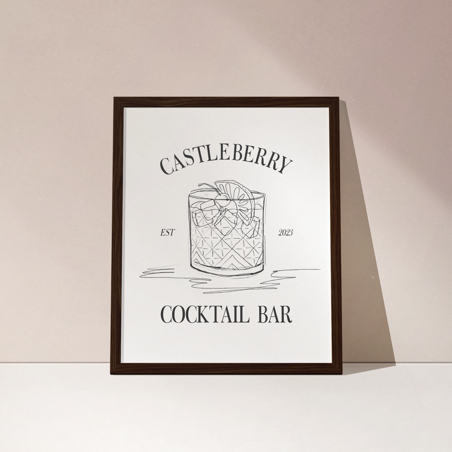 Custom Bar Cart Print