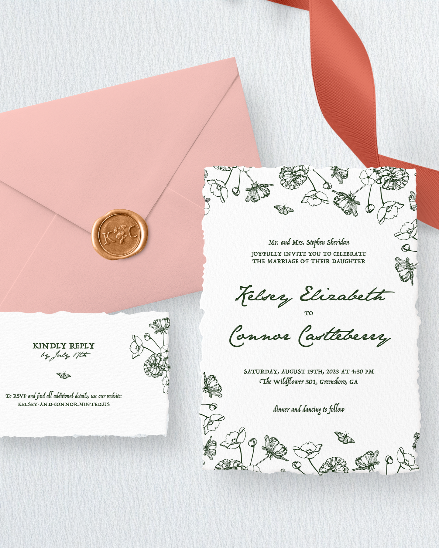 Custom Wedding Invitation Suite