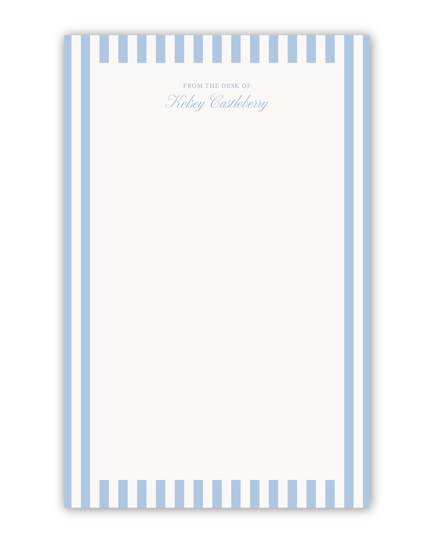 Classic Pinstriped Notepad