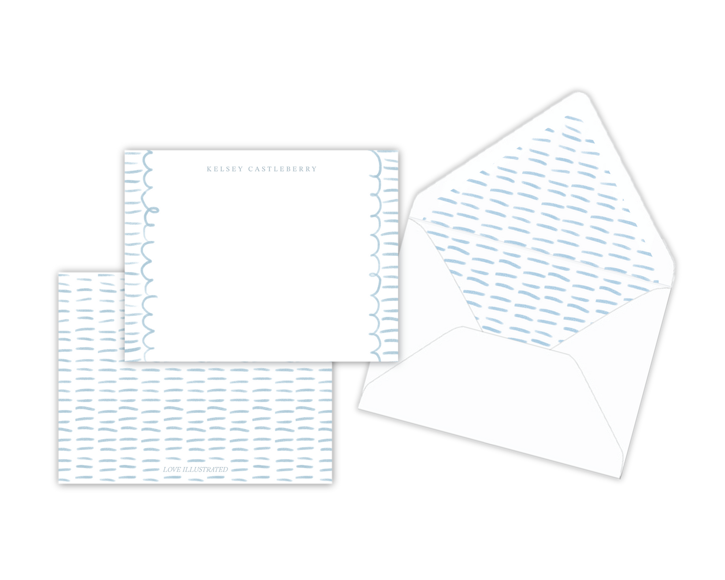 Whimsical Dashes Notecards