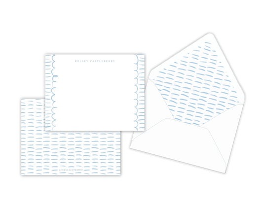 Whimsical Dashes Notecards