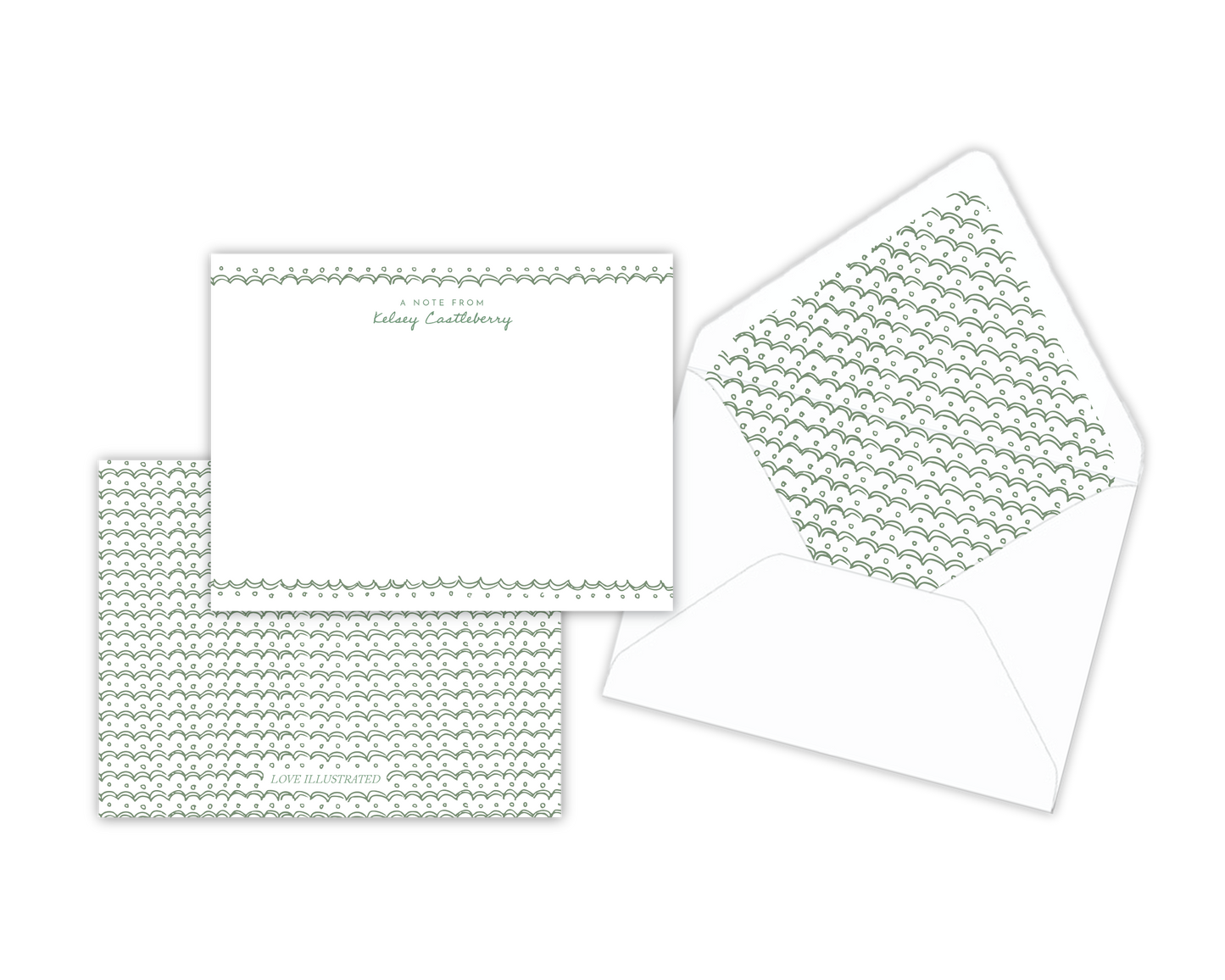 Scalloped Details Notecards