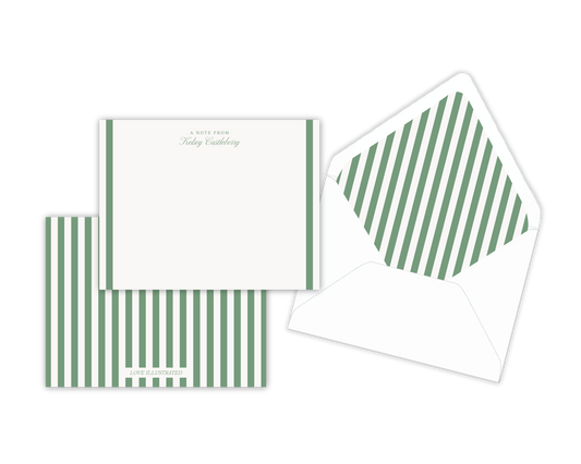 Classic Pinstriped Notecards