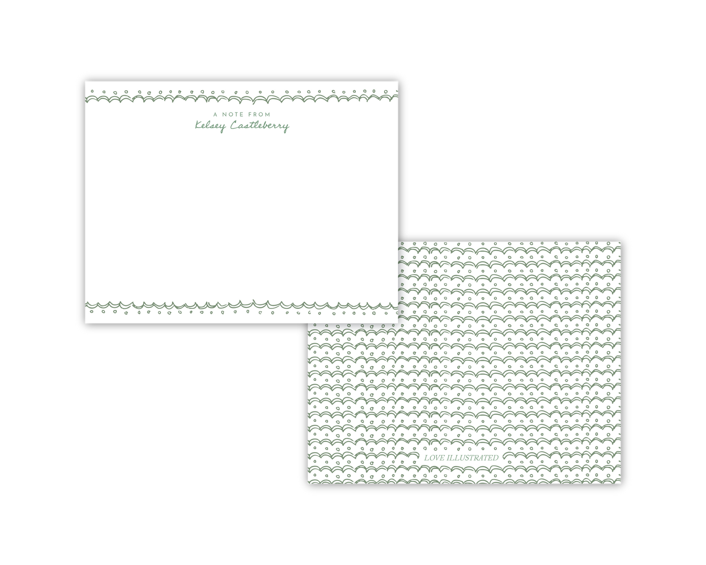 Scalloped Details Notecards