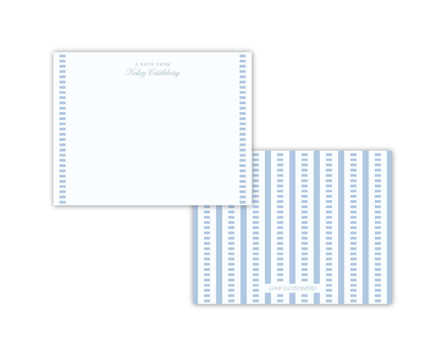 Classic Pinstriped Notecards