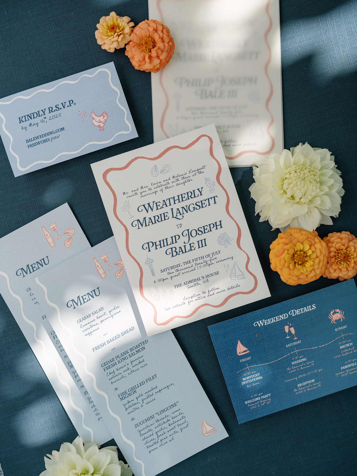 Custom Wedding Invitation Suite