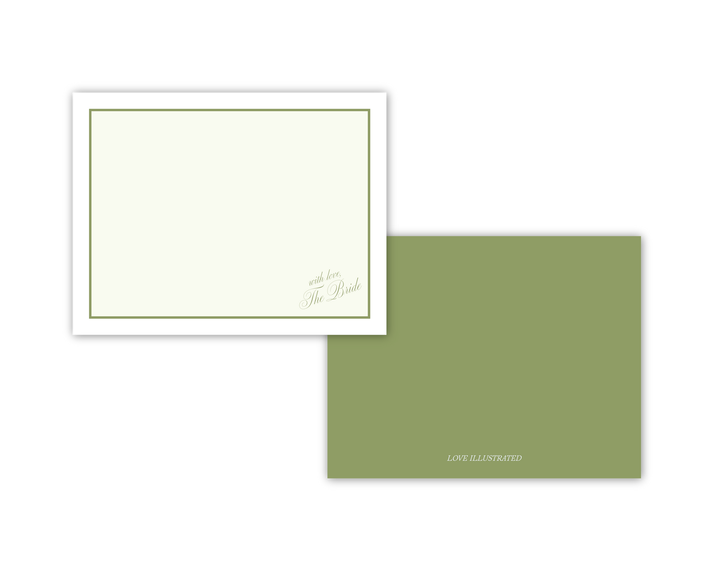 Bridal Script Notecards