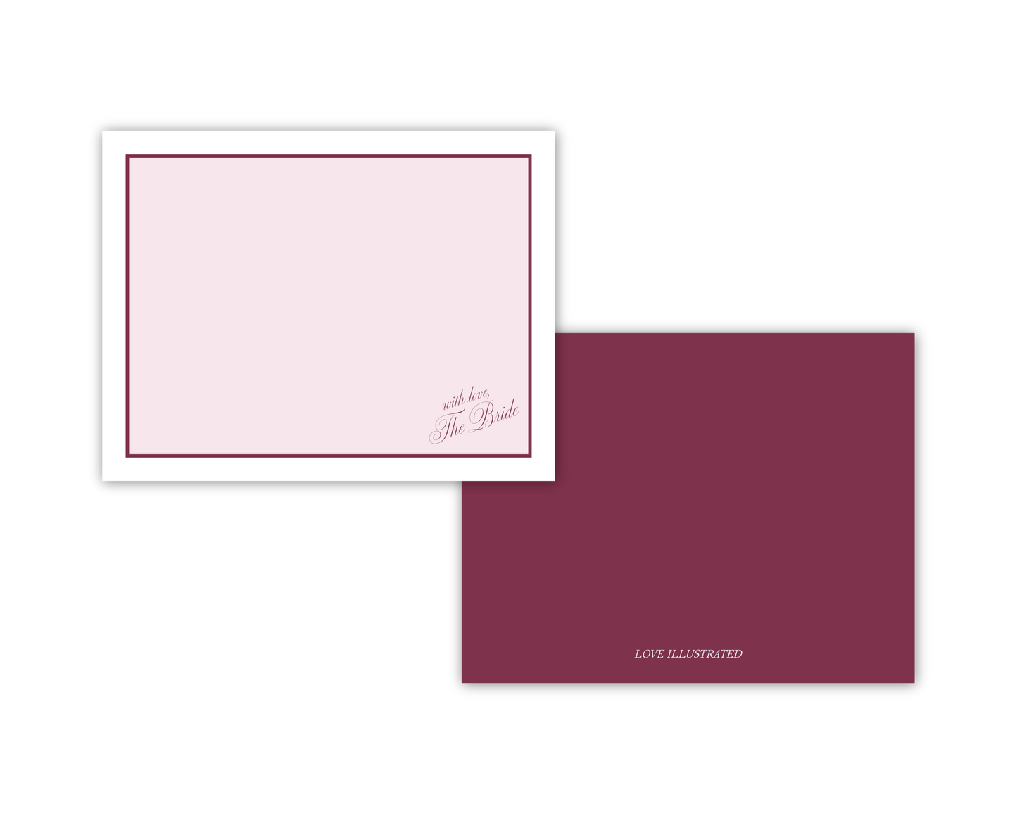 Bridal Script Notecards