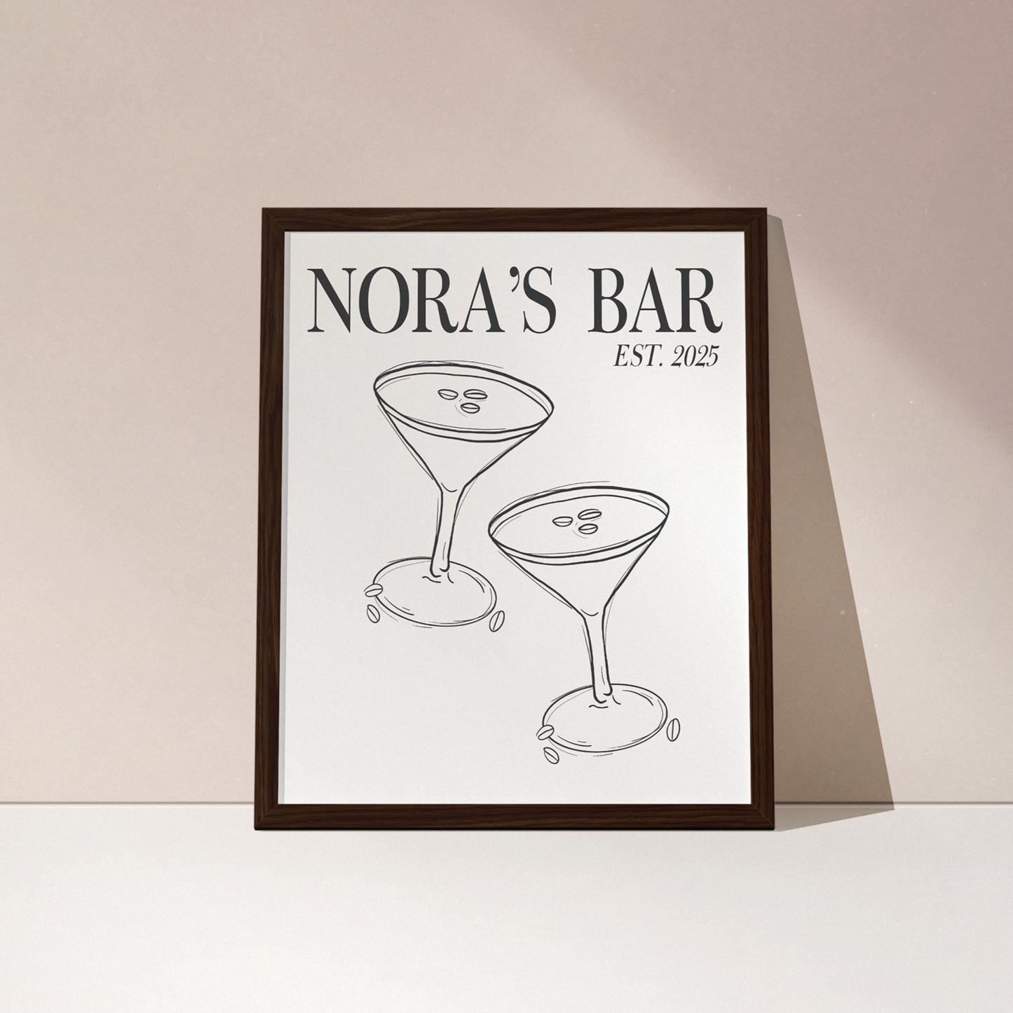 Custom Bar Cart Print